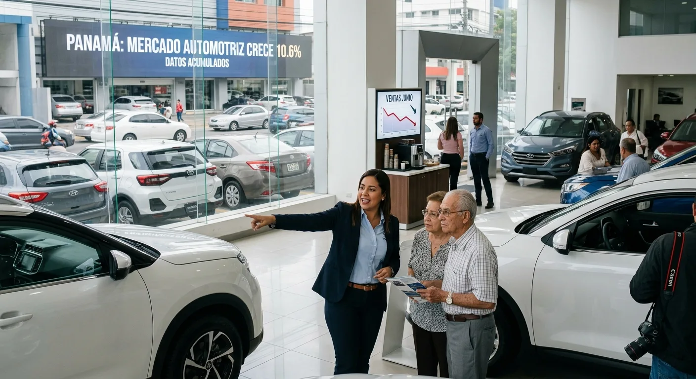 El mercado automotriz en Panamá crece un 10.6% en la primera mitad del año